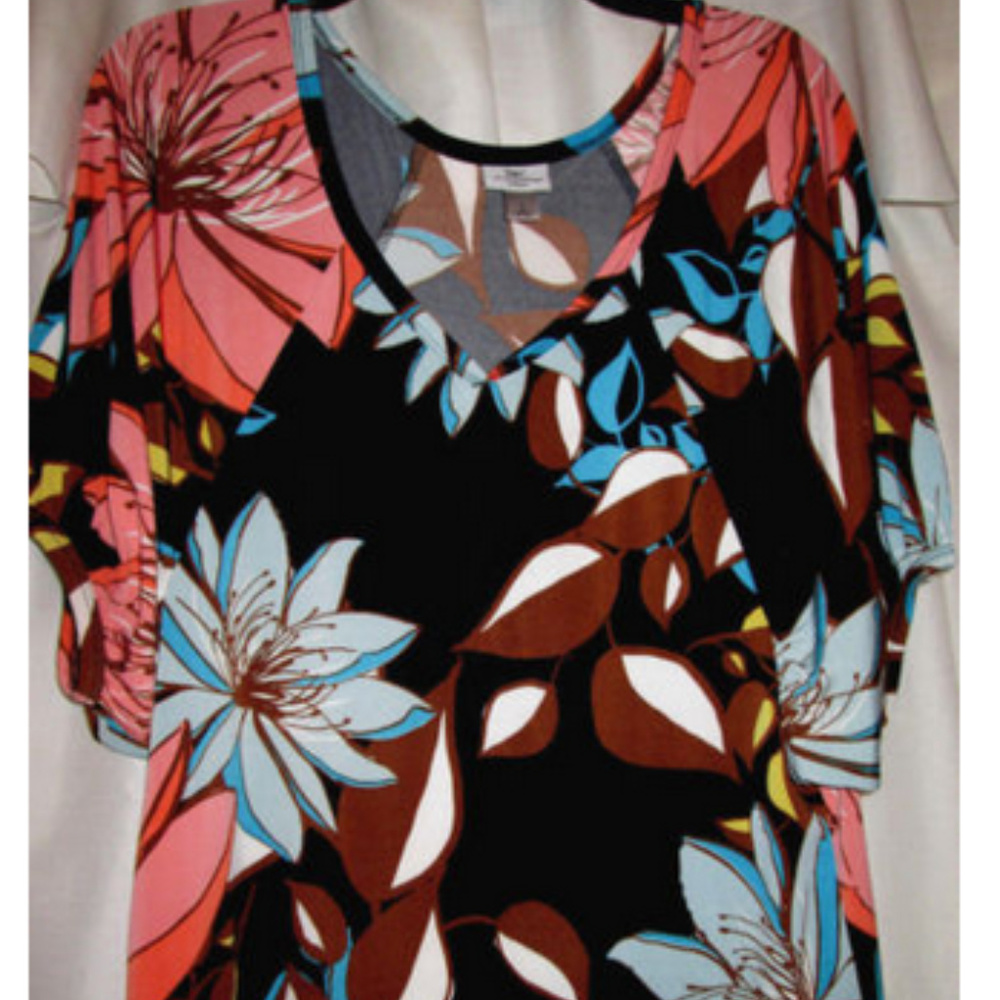 WORTHINGTON WOMEN'S SIZE L FLORAL BLOUSE OR TOP